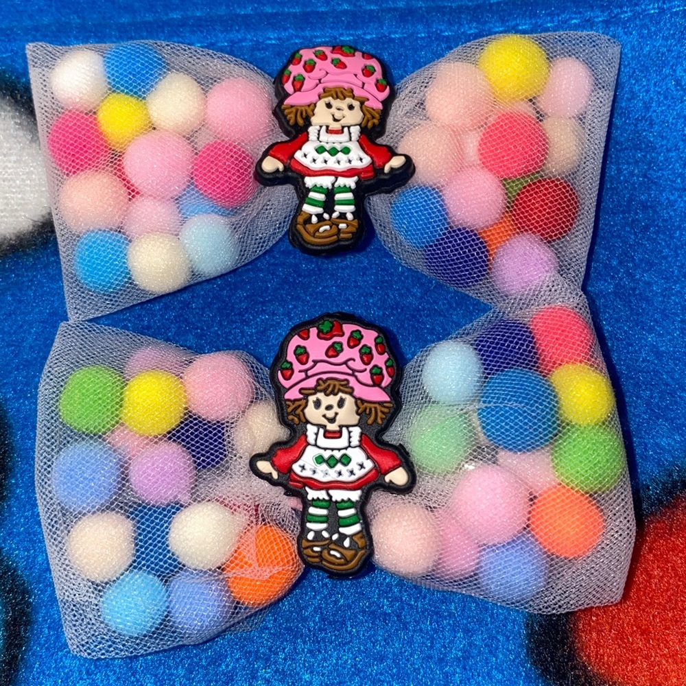 Strawberry shortcake claw hair clip total 2